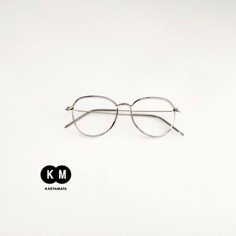 Frame kacamata hexagonal pria wanita fashion