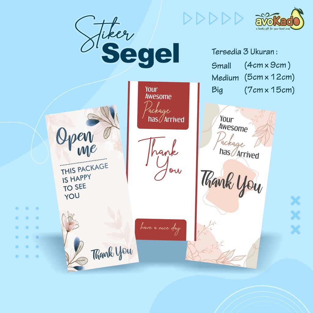 

Stiker Segel Box Packaging Seal Tag