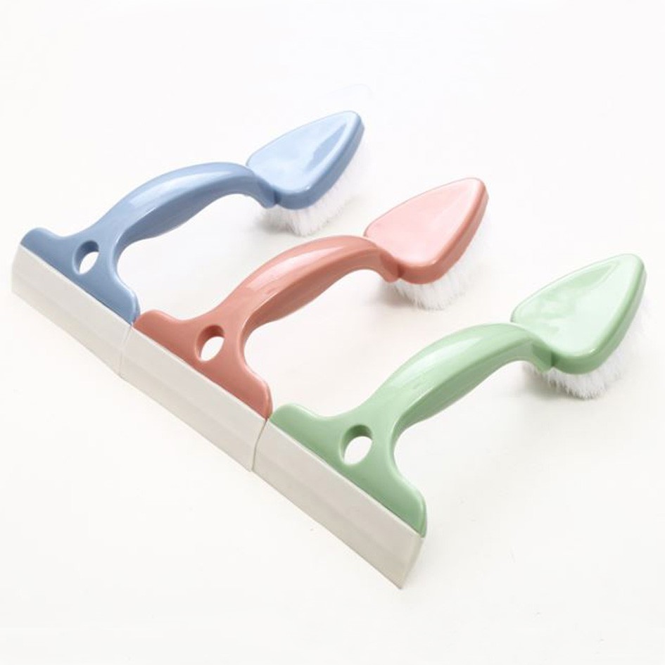 sikat 2 in 1 dengan pembersih kaca double head brush cleaning (1E3) hsa033