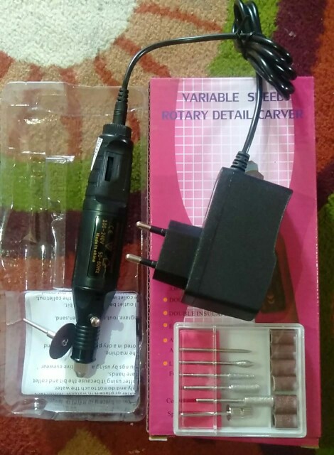 Bor Mini Ukir + Mata Potong Gerinda