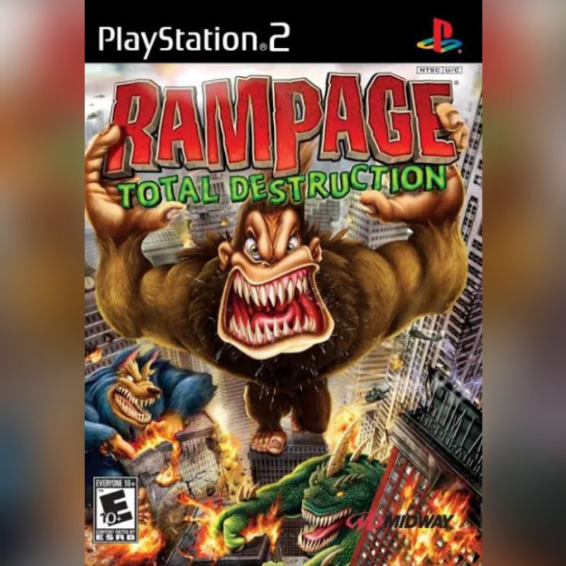 Kaset Ps2 RAMPAGE TOTAL DESTRUCTION