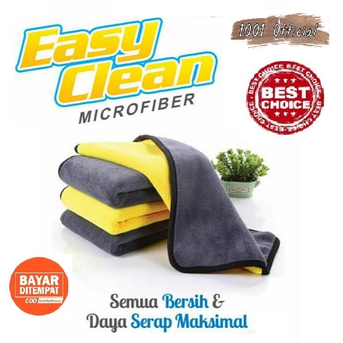 Kain Lap Mobil Microfiber Multifungsi Lembut Tebal Anti Lecet