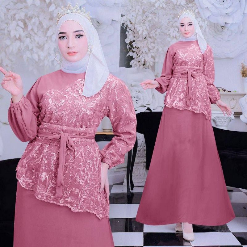 MAXI SHARA /GAMIS TILLE MUTIARA /GAMIS UNDANGAN/GAMIS KONDANGAN