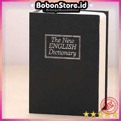 Brankas Mini Model Buku Kamus / Kotak Rahasia / Brankas Buku