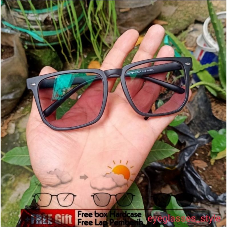 KACAMATA PHOTOCROMIC GRAY LENSA NORMAL MINUS CYL R13 3004