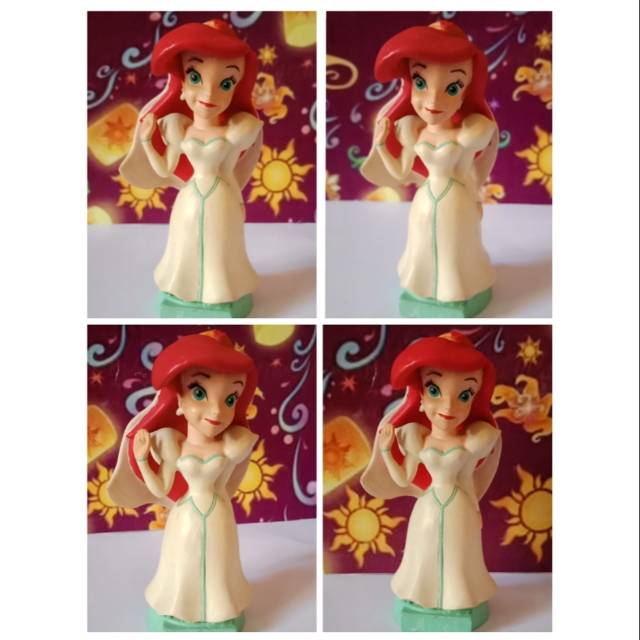 Figure disney ariel gaun wedding little mermaid