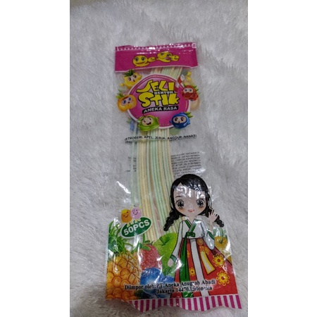

Jeli bentuk Stick Aneka Rasa isi 50 biji.