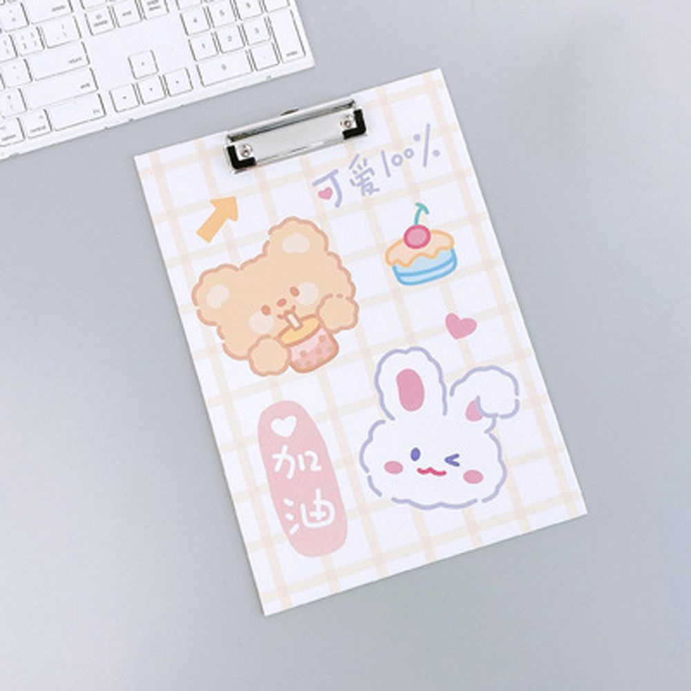 LANFY Multifunctional A4 Paperboard Hanging Hole Paperboard Clip Clipboard School Stationery Thickened Cartoon Writing Pad Writing Board Splint File Folder