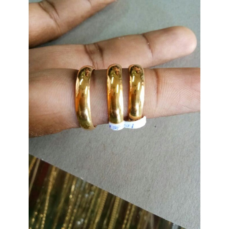 Cincin ring rotan emas asli kadar 700% 22/18k