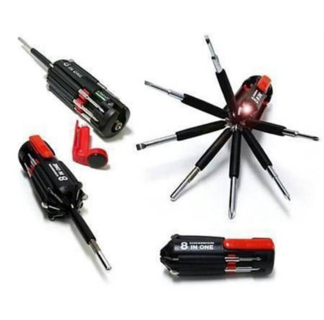 OBENG 8 in 1 MULTIFUNGSI LED