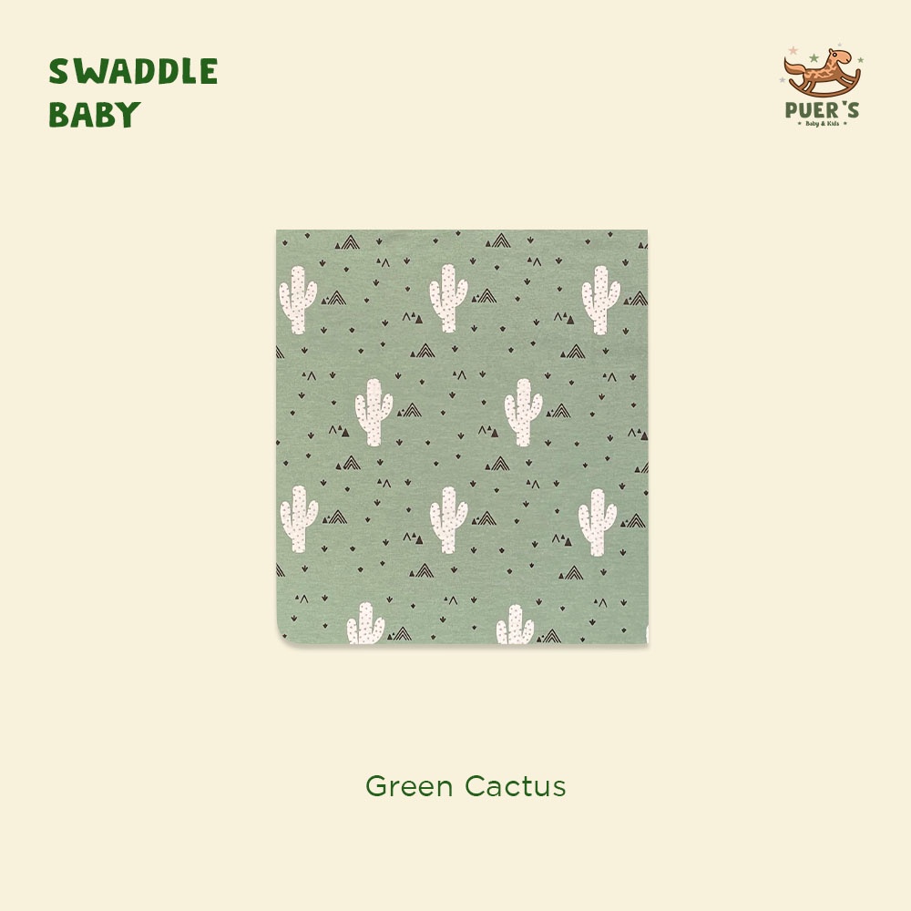 BEDONG BAYI (SWADDLE BABY) PUER'S GREEN CACTUS