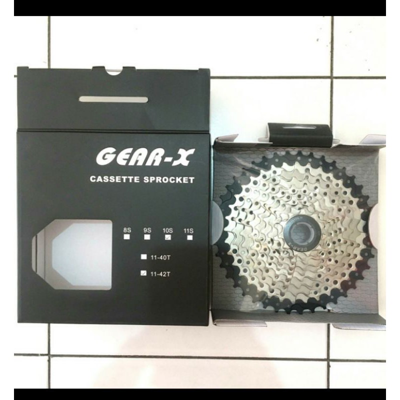Sproket 10 Speed Gear-X 11-42T Silver