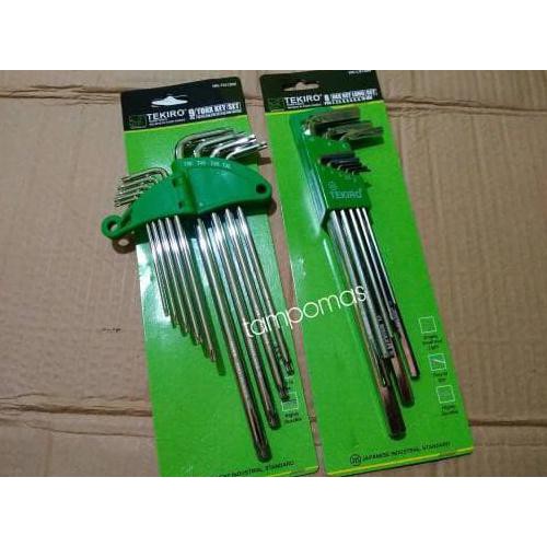 Kunci L Tekiro 2 Set Kunci L Bintang PAKET SUPER Kunci L Biasa