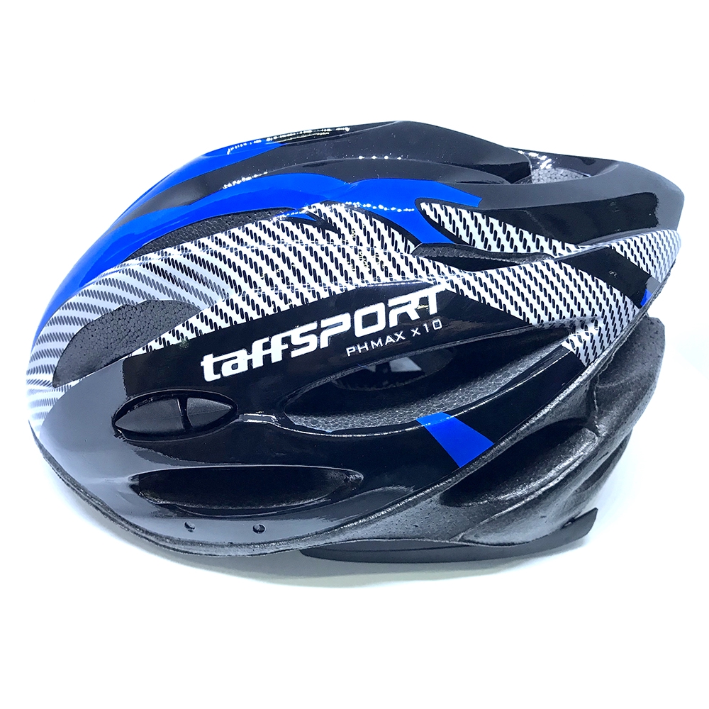 TaffSPORT Helm Sepeda EPS Foam PVC Shell - x10 - BIRU