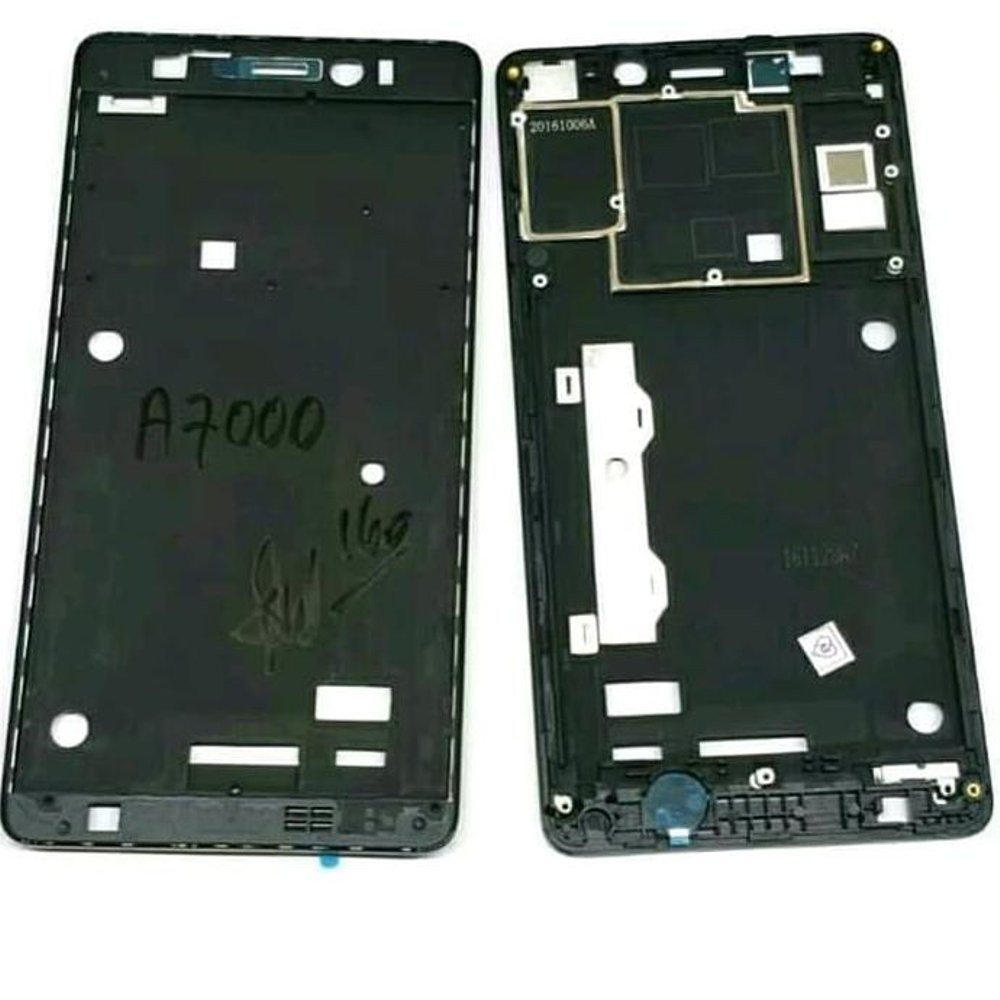 Tatakan LCD Frame Tulang Tengah Bezel Lenovo A7000-a7000 Plus K3 Note - Hitam