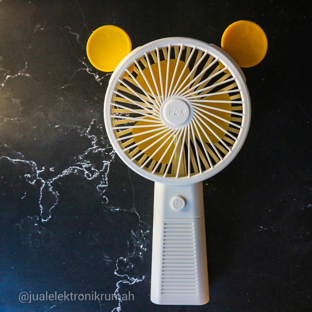 Kipas angin MICKEY Bear Beruang PCX 2-  mini karakter / Mini fan Portable led terbaru