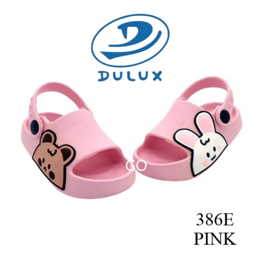 gos DULUX 386E Sandal Anak Perempuan Baim Sandal Anak Selop Tali Belakang Sandal Karet Terbaru