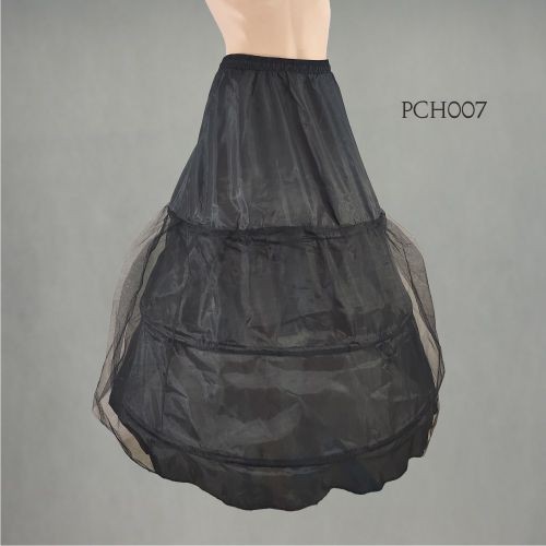 [BISA COD] PETTICOAT HITAM PENGEMBANG ROK GAUN PESTA PENGANTIN PCH007