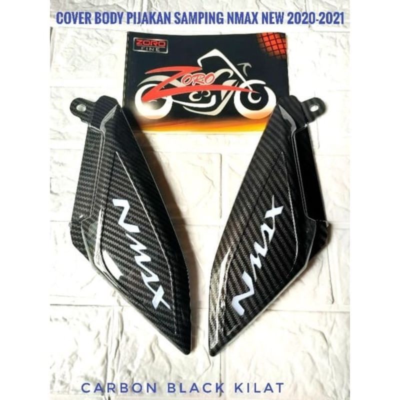 cover tutup body pijakan samping all new nmax 2020-2021 carbon zoro