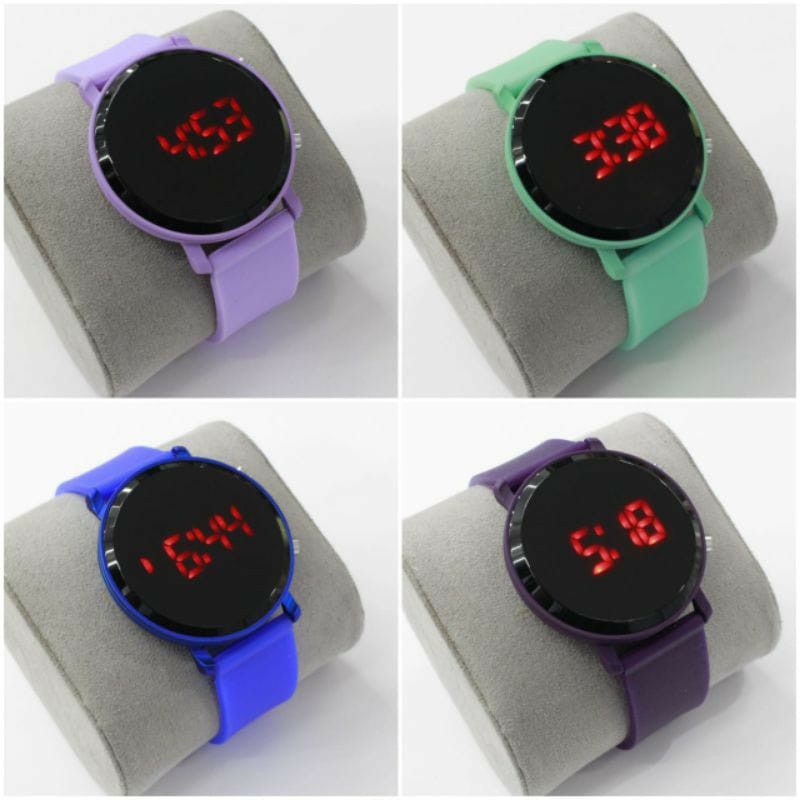 C ( C030 ) JAM TANGAN LED DEWASA MODEL BULAT / HARGA GROSIR