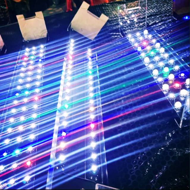 Lampu led hpl diy aquarium/aquascape 60cm 36 watt RGB