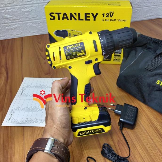 Mesin Bor Baterai 10.8V Cordless Drill Stanley Scd121 Scd121S1 Termurah