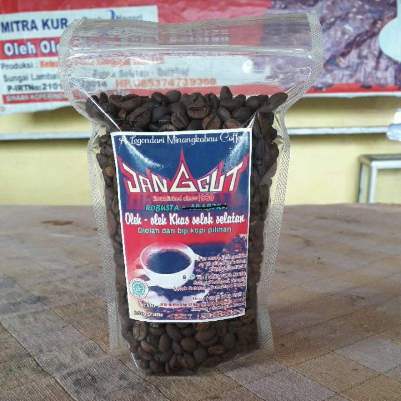 

KOPI JANGGUT || roasbean Robusta 250gram || solok selatan