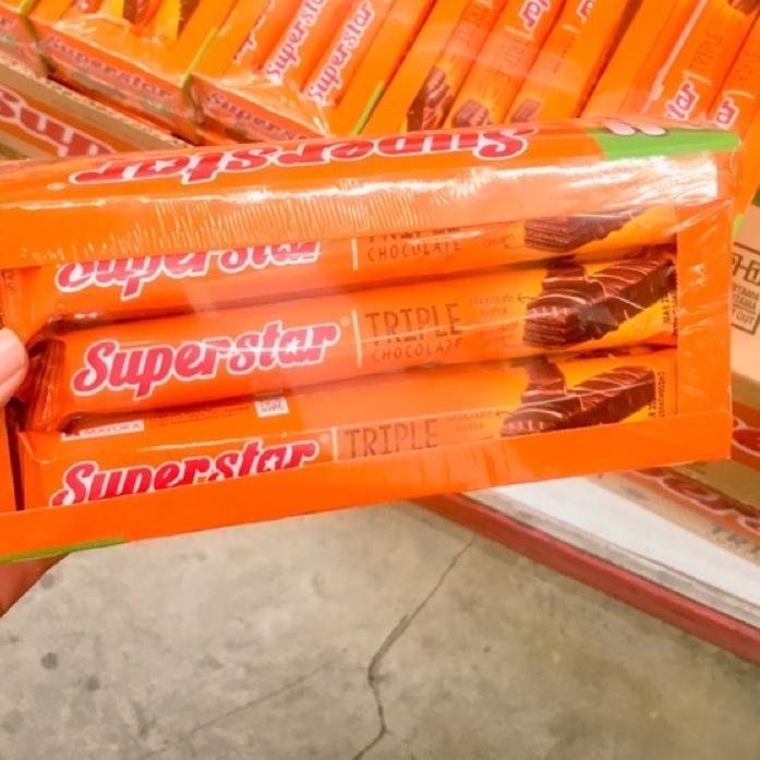 

✨TERBARU✨ Wafer SUPERSTAR triple chocolate - isi 12pcs grosir