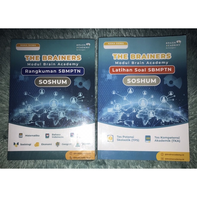 buku brain academy sbmptn rangkuman dan latihan soal tps dan tka by ruang guru