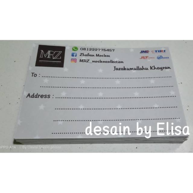 

Stiker pengiriman olshop murah
