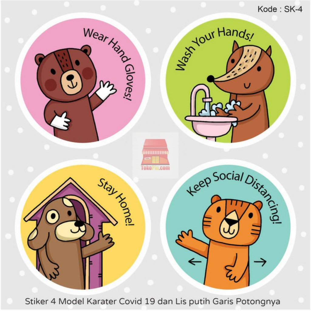 

Stiker Karakter Lucu Covid 19 ( Min 2 Pcs )