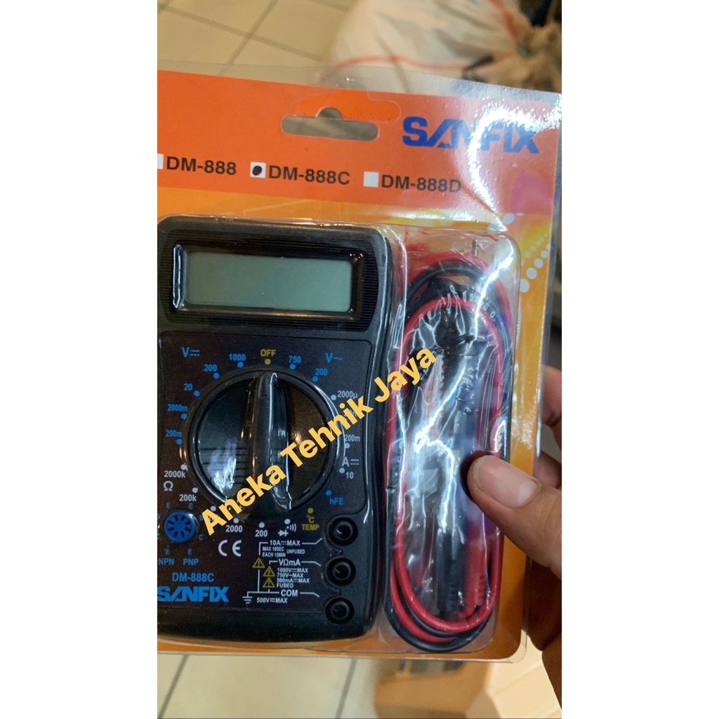 Multimeter Tester Sanfix DM888 Digital multimeter tester last stok