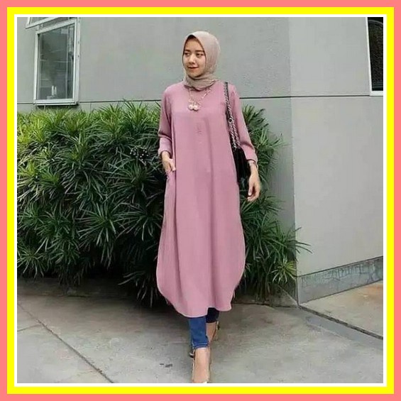 Dress Korea t Aresya Dress / Dress t / Dress Muslim / Tunik t / Dress Midi Korea Duma Tunik / Tunik 