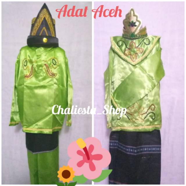 Baju Kostum Karnaval Anak Adat Daerah Sepasang