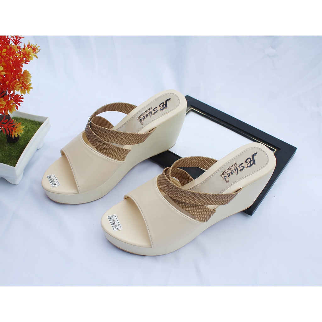 Sandal Wedges Wanita Terbaru 2023 Kokop Sandal Weges Wanita Original Sandal Wanita Wedges Kekinian