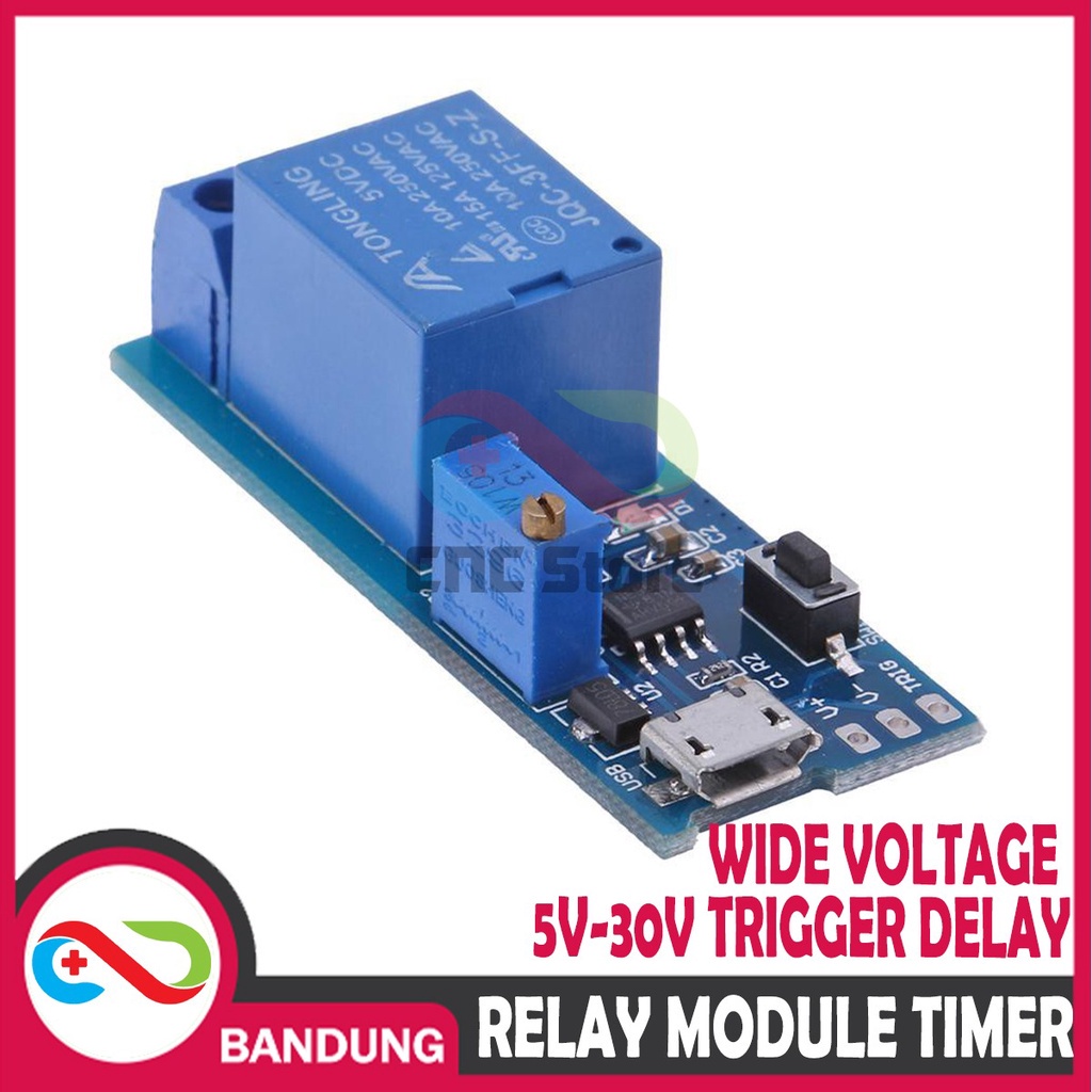 WIDE VOLTAGE 5V-30V TRIGGER DELAY RELAY MODULE TIMER SWITCH