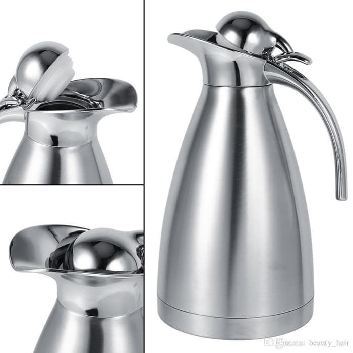 *COD*Teko Pinguin Stainless 2 Lt Heat Preservation 2000 Ml Termos Air Minum