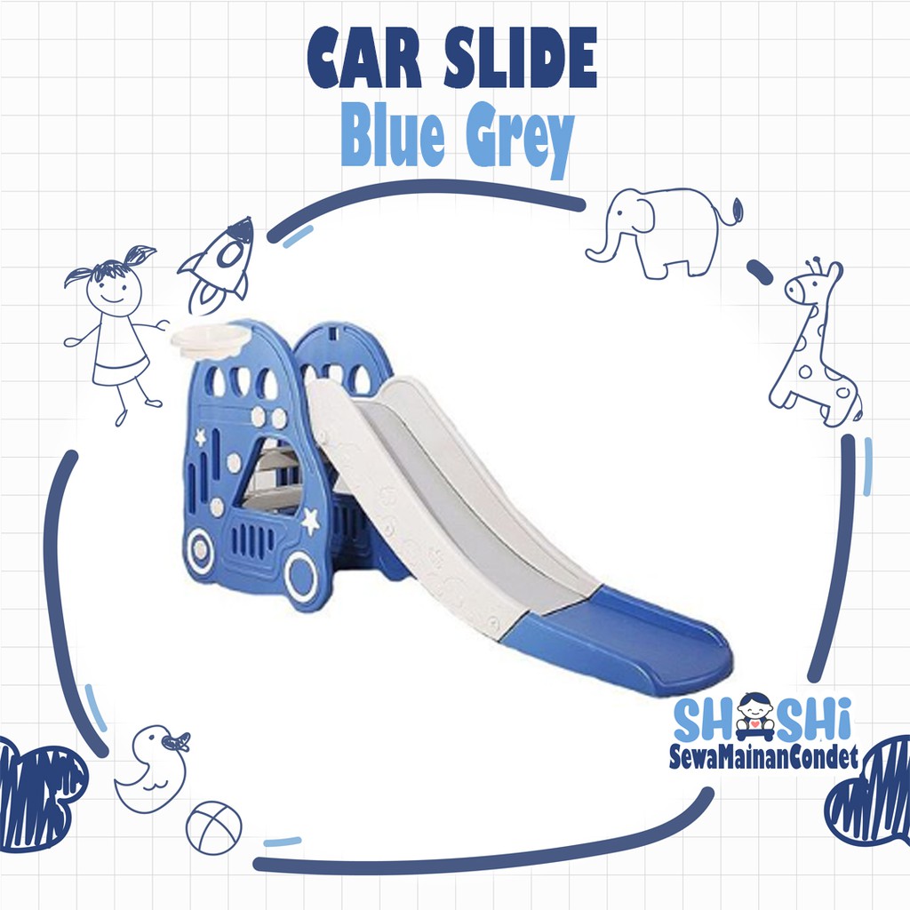 Sewa  Car Slide Blue Grey