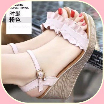 sandal tali wanita wedges wedges tali