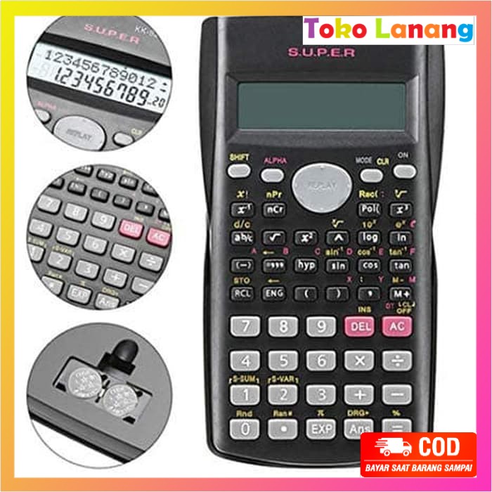 

TWL- KALKULATOR MULTIFUNGSI SCIENTIFIC CALCULATOR 2 LINE DISPLAY