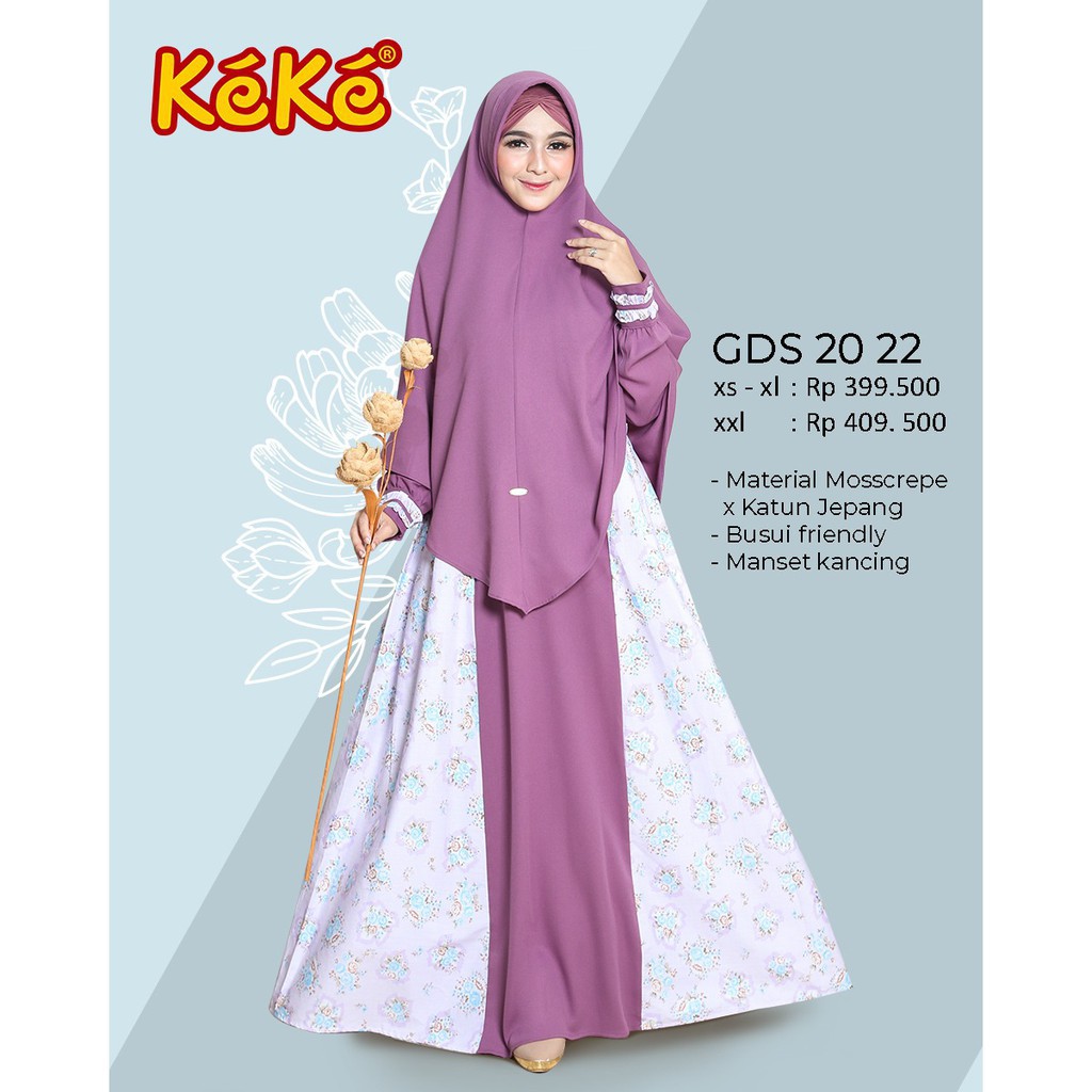 Keke Gamis Syari GDS 2022 - Ungu
