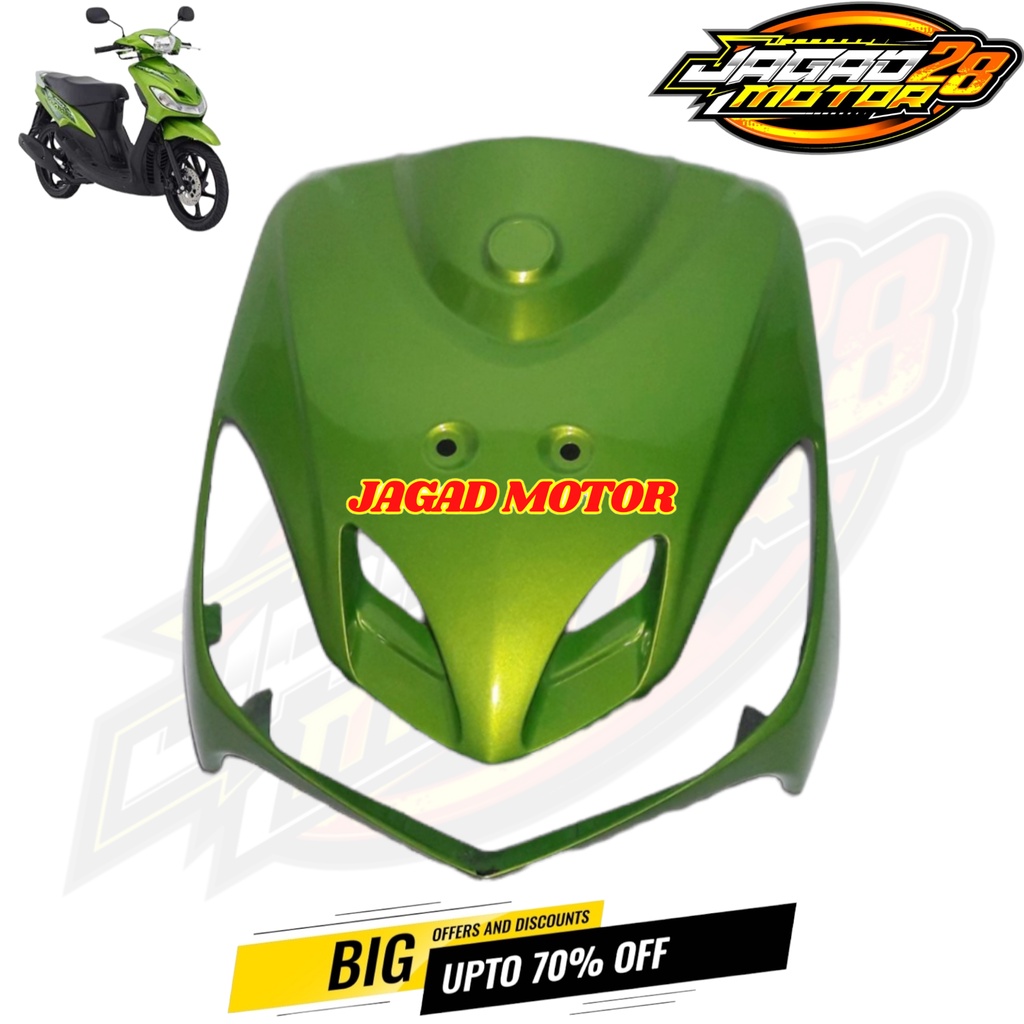 Tameng Depan Yamaha Mio Smile Hijau / Dasi Depan Yamaha Mio Smile Hijau / Cover Depan Yamaha Mio Smile Hijau / Panel Tameng Dasi Dada Depan Yamaha Mio New Smile Hijau