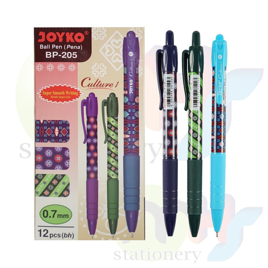 

Pulpen Joyko BP-205 Culture 1 0.7 mm 1 Box 12 Pcs