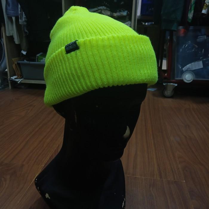 Topi Topi Kupluk Beanie Stuffmonger Hijau Stabilo