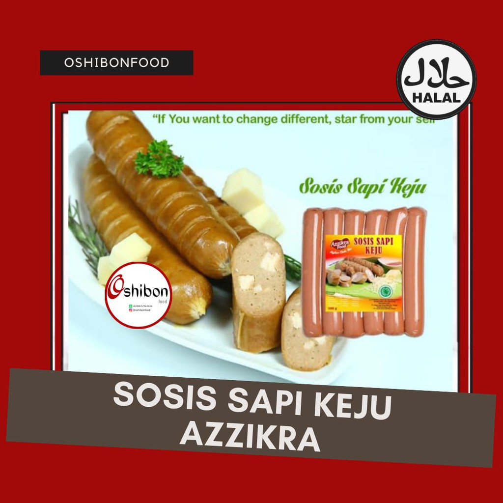 

Azzikra Sosis Sapi Keju Frozen Food