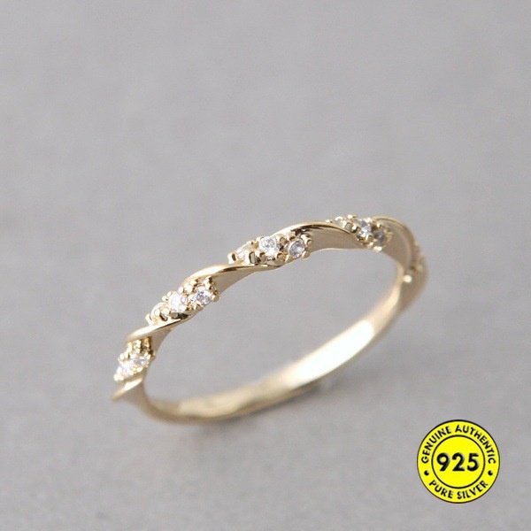 Cincin Emas 18k Bahan S925 Silver Untuk Aksesoris