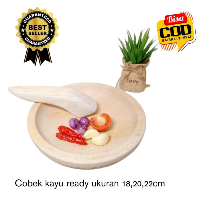 Cobek Kayu Ulekan Kayu Ulekan Kayu Cobek