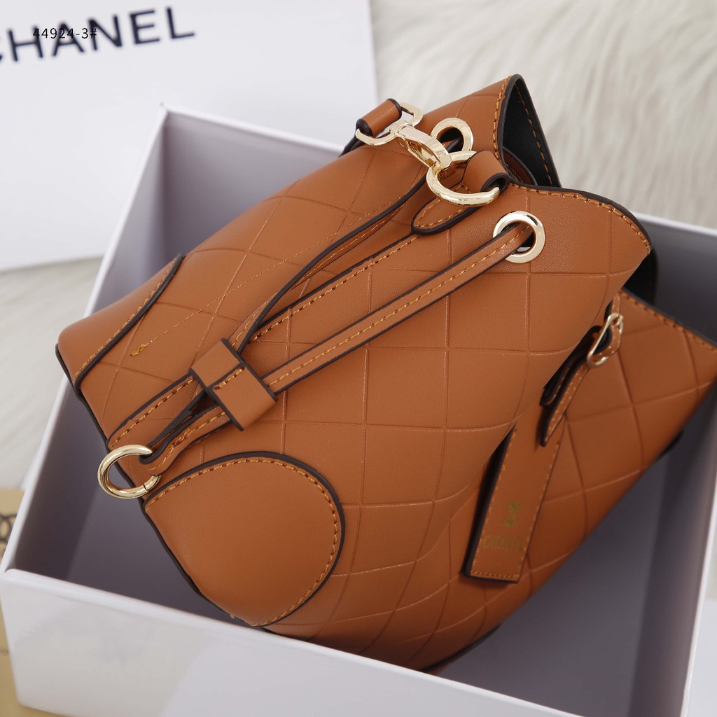 Ch Small Leather Bucket Bag #44924-3