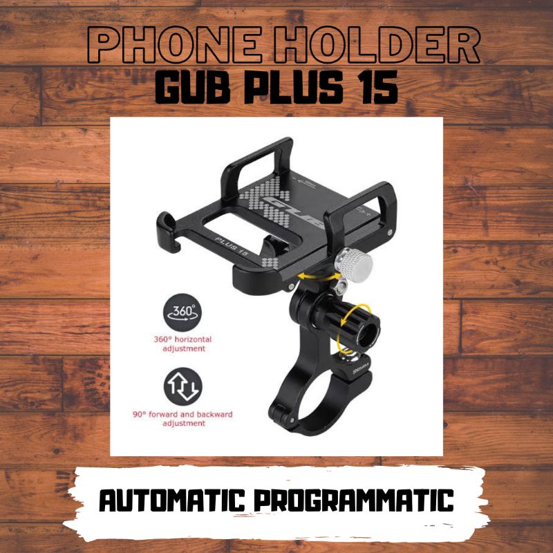 Phone Holder GUB Plus 15 Alluminium Alloy Dudukan Holder Hp