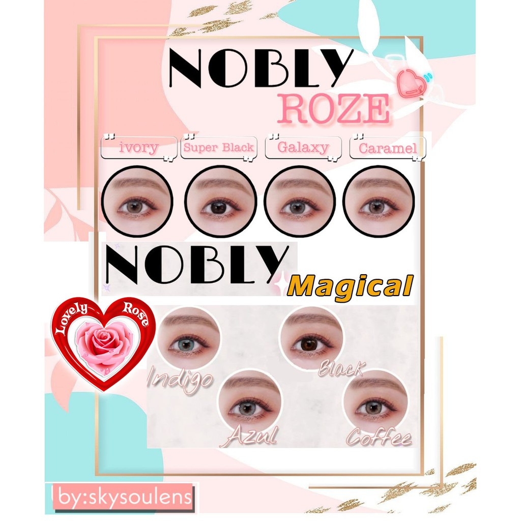 Nobly Softlens 15 Mm Nobly Roze Magical By Gelflex Vision Bebas Pilih Shopee Indonesia